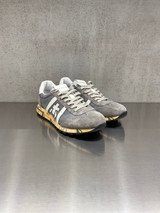 Premiata - Sneakers Lucy in tessuto tecnico e pelle grigio polvere