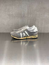 Premiata - Sneakers Lucy in tessuto tecnico e pelle grigio polvere