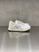 Premiata - Sneakers Nous in pelle bianca e tessuto tecnico bianco