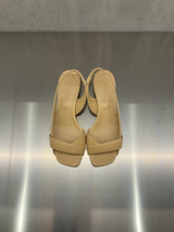 Roberto Del Carlo - Sandalo in pelle verniciata beige con fasce incrociate