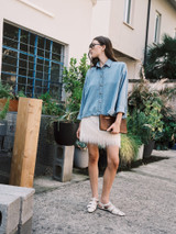 8pm - Camicia Glasgow in denim chiaro