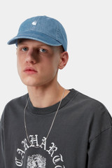 Carhartt - Cappellino Lucas Cap in denim chiaro