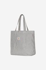 Carhartt - Borsa Mercer Tote Bag a righe Graphite / Wax