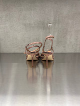 Sergio Levantesi - Sandalo Genny in pelle pitonata rosa