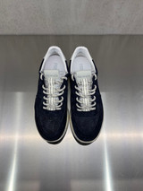 Premiata - Sneakers Nous in pelle e tessuto tecnico blu