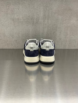 Premiata - Sneakers Nous in pelle e tessuto tecnico blu