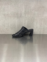 ASH - Sabot Eva a tacco in pelle nera