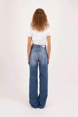 Icon Denim - Jeans Joia in denim blu slavato tagliato a vivo