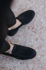 Berwick 1707 - Mocassino Repello 5169 in pelle scamosciata blu