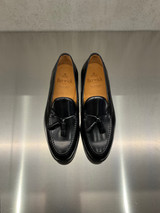 Berwick 1707 - Mocassino Rois 8491 in pelle lucida nera con nappine