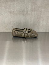 Loafer - Ballerina Anna intrecciata kaki