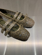 Loafer - Ballerina Anna intrecciata kaki