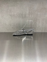 Loafer - Ballerina Christen con cristalli applicati argento