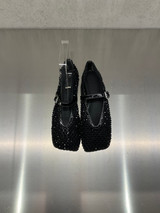 Loafer - Ballerina Christen con cristalli applicati neri