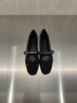 Loafer - Ballerina Misty con cristalli applicati neri