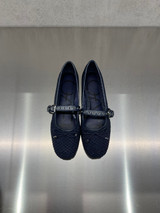 Loafer - Ballerina Misty con cristalli applicati blu