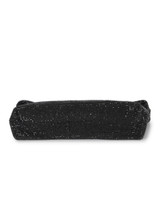 Twenty Fourhaitch - Mini pochette in maglia strass nera con chiusura a calamita