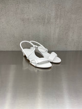 Roberto Del Carlo - Sandalo con tacco in pelle bianca