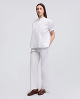 Aspesi - Pantalone donna in popeline di cotone bianco