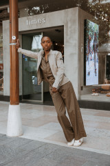 Aspesi - Pantalone donna  in popeline di cotone militare