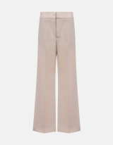 Dondup - Pantaloni Evelyn wide leg chino cipria