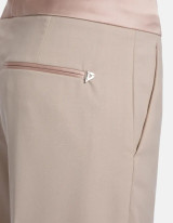 Dondup - Pantaloni Evelyn wide leg chino cipria