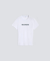 Aspesi - T-shirt uomo in jersey di cotone con stampa -Silenzio-