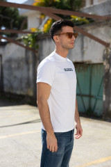 Aspesi - T-shirt uomo in jersey di cotone con stampa -Silenzio-