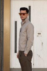 Aspesi - Giubbotto in popeline di cotone nylon comfort beige