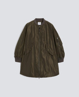 Aspesi - Giacca bomber donna in tessuto tecnico verde militare