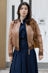 Bully - Bomber in pelle caramello