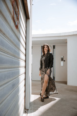 Bully - Giacca biker in pelle nero vintage