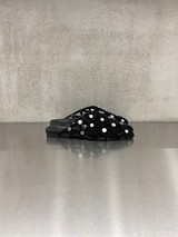 Ash - Sabot  open toe Bone in pelle nera con borchie