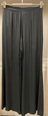 Semicouture - Pantalone Avril in crepe de chine nero