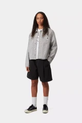 Carhartt - Bermuda donna Women's Alta Short Black Stone washed