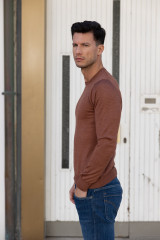 Gran Sasso - Maglia a maniche lunghe girocollo rame