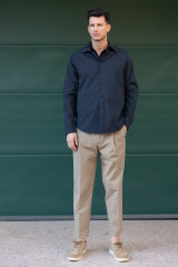 Briglia -1949- CourmayeurS-Pantalone in tela di cotone tortora