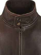 Stewart - Giacca Jeff Washed in nappa marrone