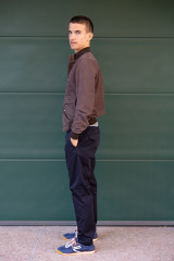 Stewart - Giacca New Orleans in pelle scamosciata marrone caffè