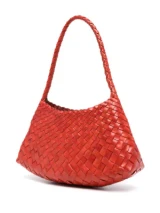 Dragon - Borsa Rosanna in pelle intrecciata arancio