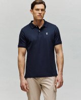 Psycho Bunny - Polo Classic in pique di cotone blu