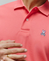 Psycho Bunny - Polo Classic in pique di cotone salmone