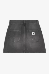 Carhartt - Gonna Maeve Double Knee Skirt Black Destroy wash splatter