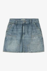 Carhartt - Gonna Maeve Double Knee Skirt Blue Destroy wash splatter