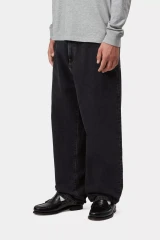 Carhartt - Jeans uomo Aaron Black Stone washed
