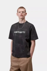 Carhartt - T-shirt S/S Painter Black Destroy wash splatter