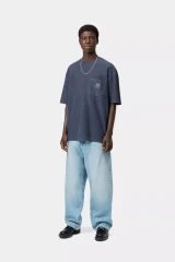Carhartt - T-shirt S/S Loose Pocket Dark Navy Garment dyed