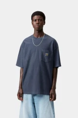 Carhartt - T-shirt S/S Loose Pocket Dark Navy Garment dyed