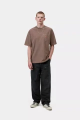 Carhartt - T-shirt S/S Loose Pocket Tobacco Garment dyed