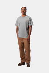 Carhartt - S/S Chase T-Shirt grey heather / gold